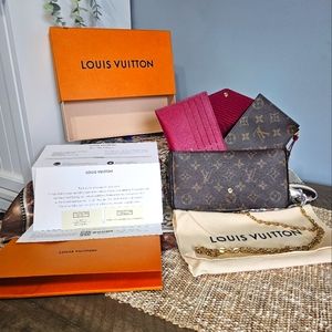 Authentic Louis Vuitton Monogram Felicie Pochette